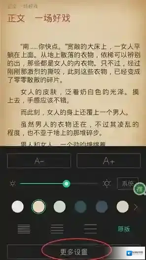 书旗小说设置