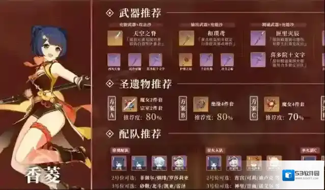 原神香菱武器推荐五星有哪些 香菱如何玩