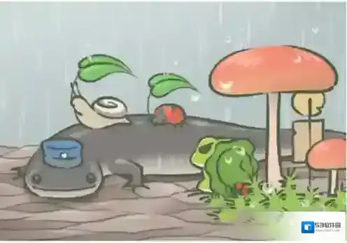 旅行青蛙下雨天明信片介绍 下雨天图鉴
