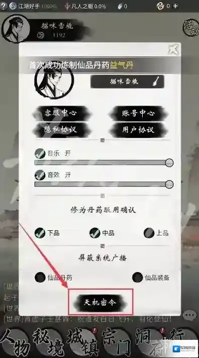 一念逍遥天机密令
