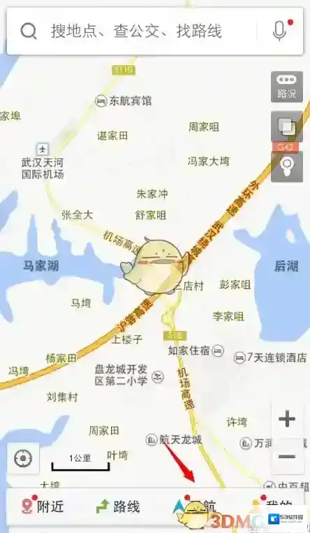 百度地图如下图