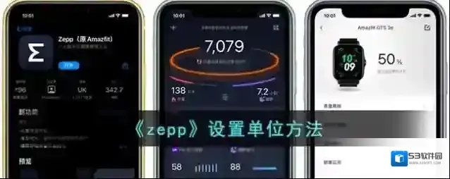 《zepp》设置单位方法